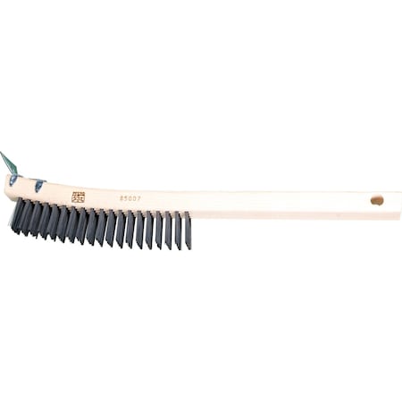 Pferd Curved Handle Scratch Brush, Scrpr, 4"x19 85007